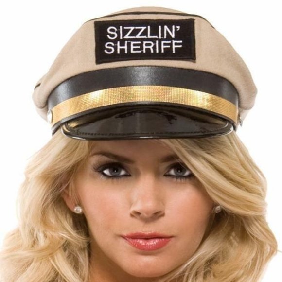 Forplay Accessories Sizzlin Sheriff Patrol Hat Cop Police Hat